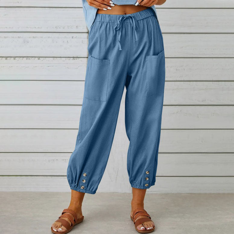 Emily - Stijlvolle Wijde Broek voor Vrouwen