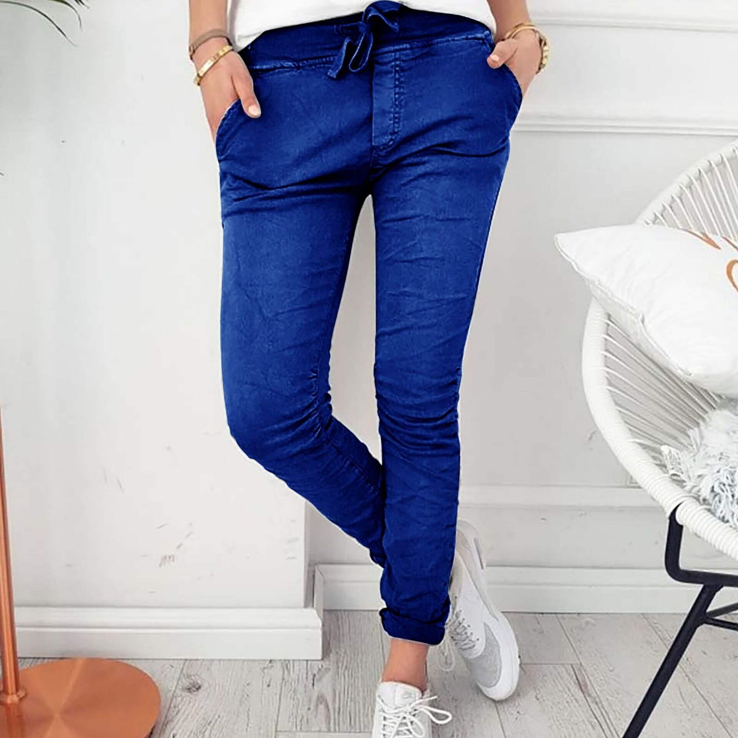 Gemma - Lichtgewicht Casual Broek met Elastiek voor Vrouwen