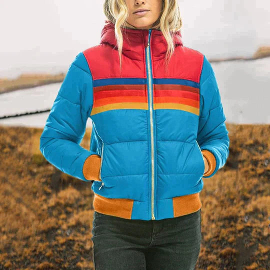 Riva Lefèvre™ | Regenboog Thermische Jas voor Dames