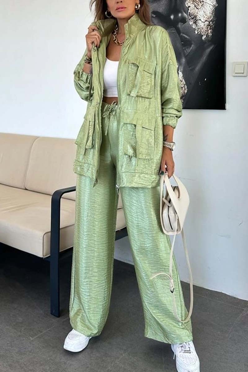 Violaine | Modieuze oversized jas en broek set