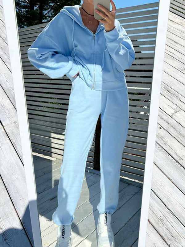 Ananda | Sportieve Ritssluiting Hoodie & Broek Tweedelige Set