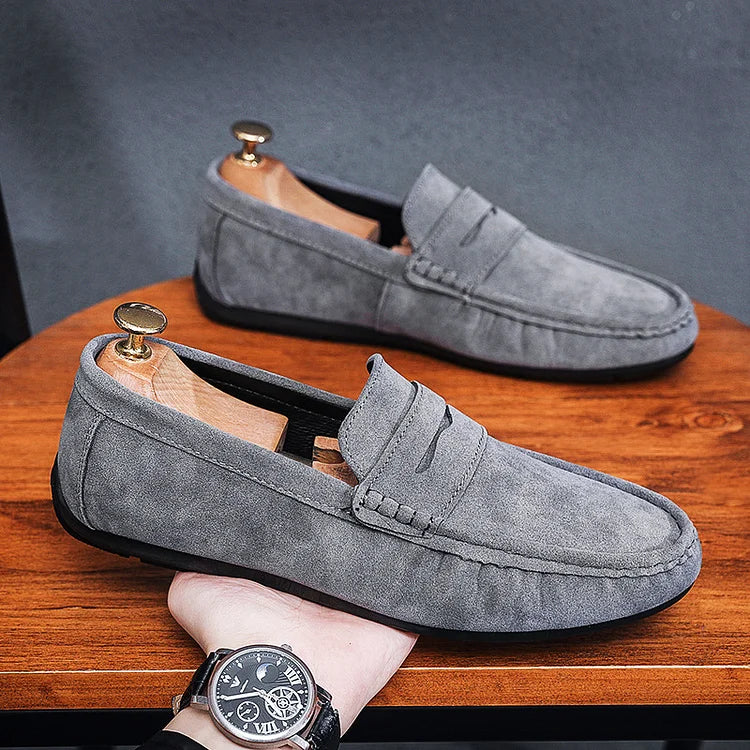 Finn - Stijlvolle Suède Loafers voor Heren