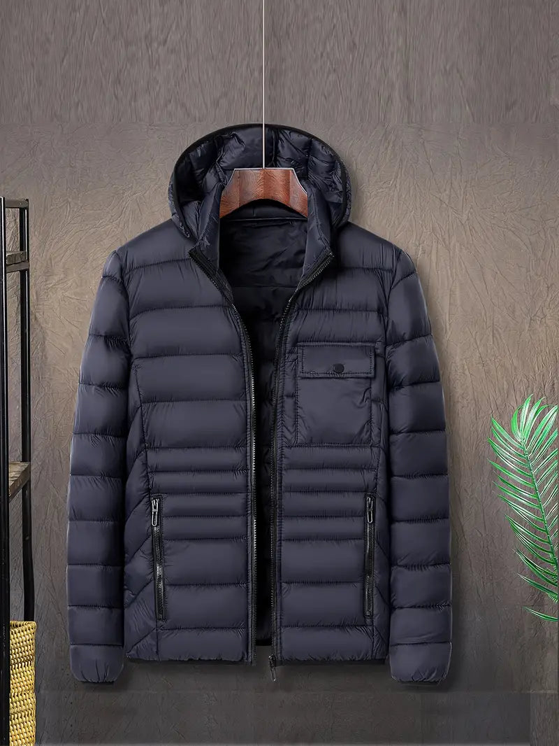 Niels | Puffer jas voor heren met capuchon