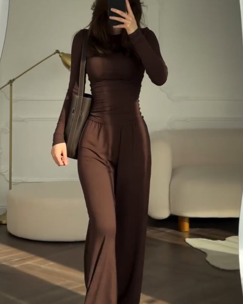 Nalani | Geraffineerde Slim-fit Top & Broek Set