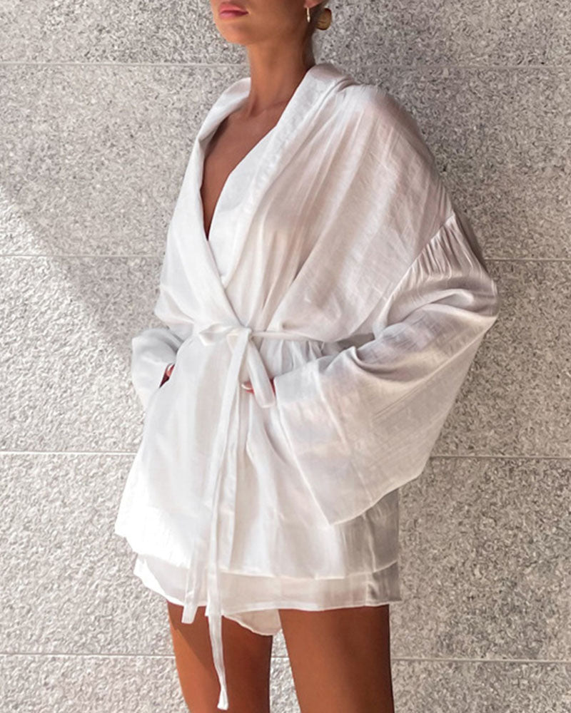 Lucilla | Chique kanten losse tweedelige set