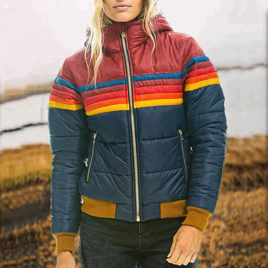 Eliza - Dames Pluizige Warme Winterjas Met Capuchon