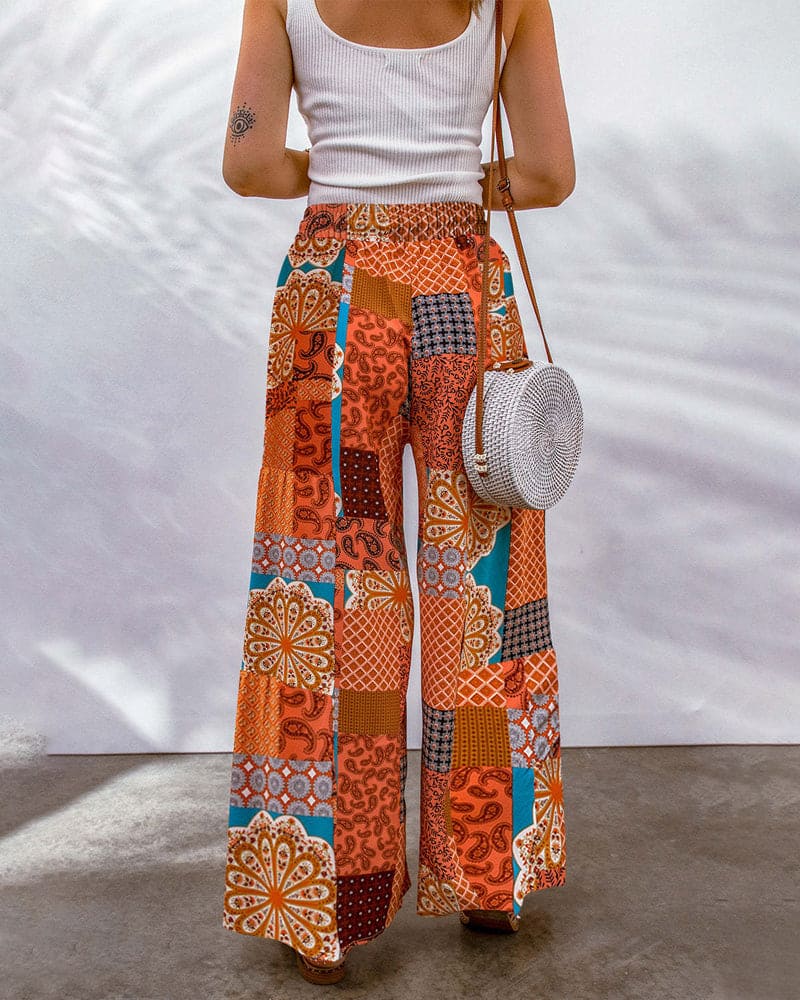 Honey - Stijlvolle Broek met Boho Patroon voor Vrouwen