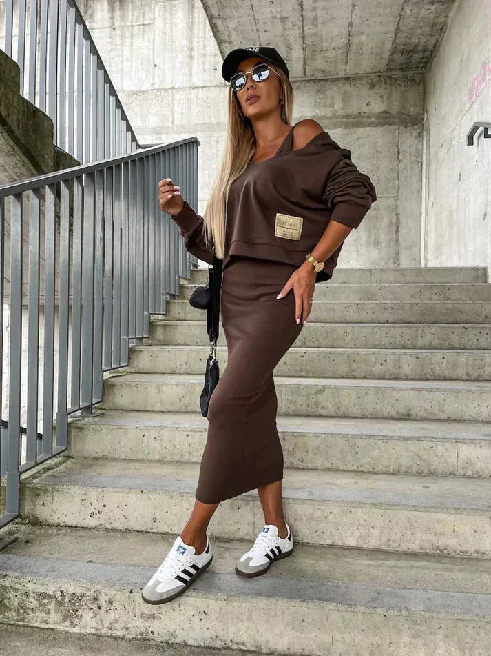 Kamala - Set Jurk en Sweatshirt