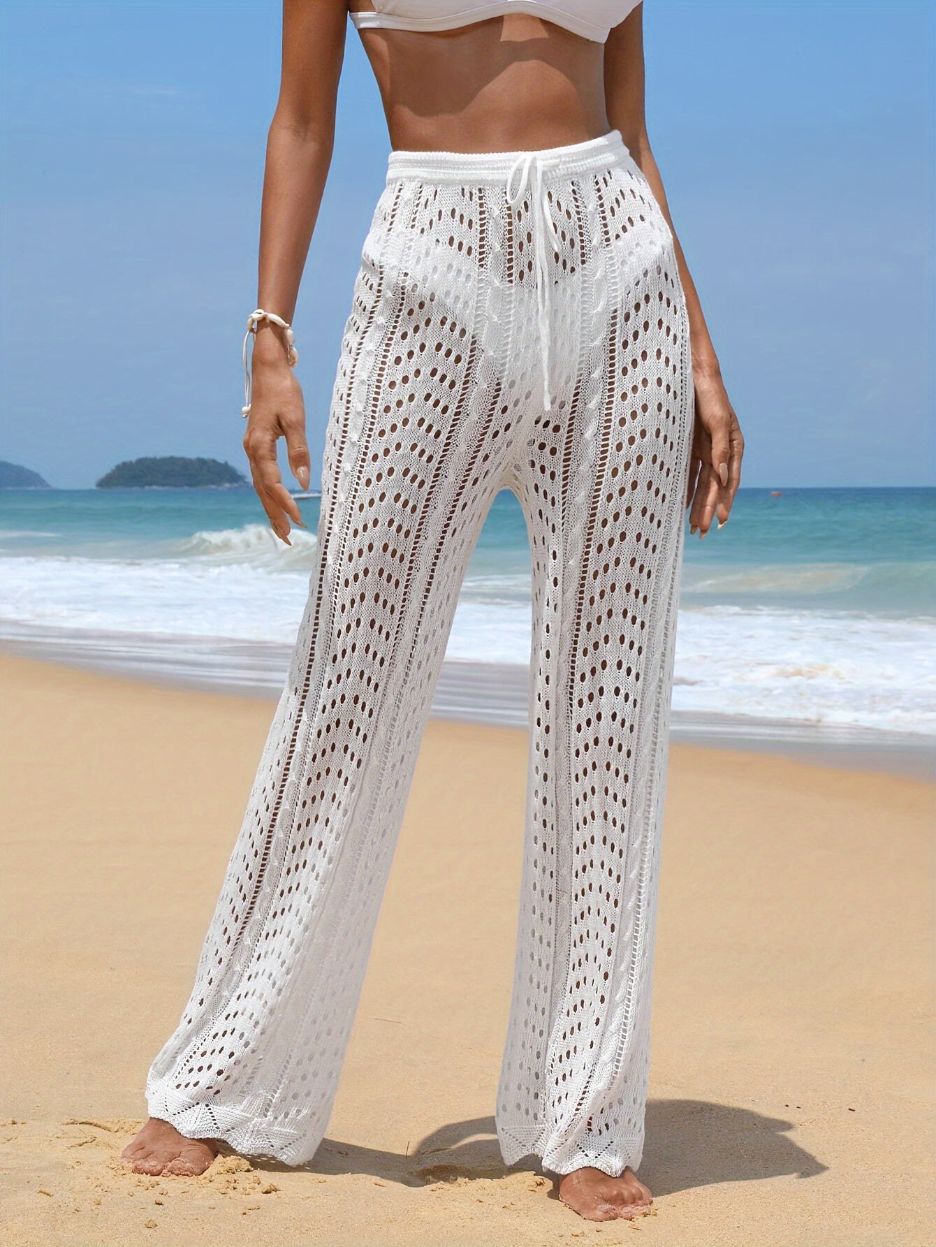 Chloe - Stijlvolle Witte Strandbroek voor Vrouwen