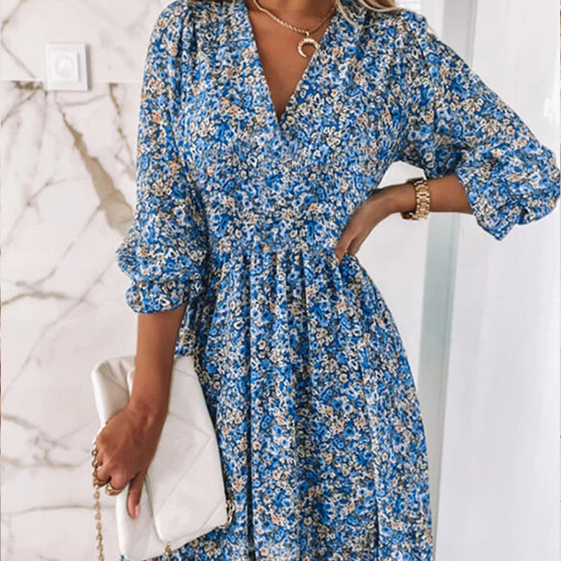 Comfortabel Mini Jurkje met Bloemenprint