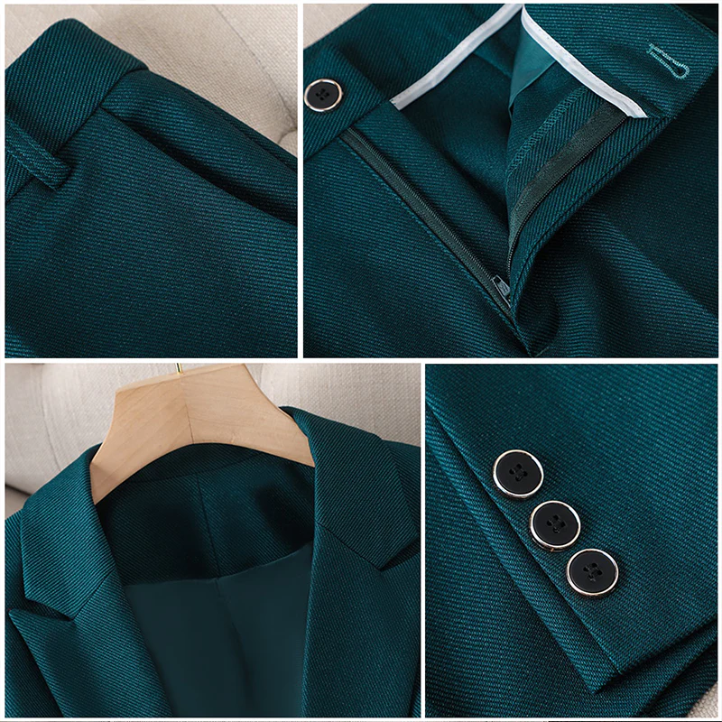 Zulima | Getailleerde slim-fit formele blazer en pantalonset