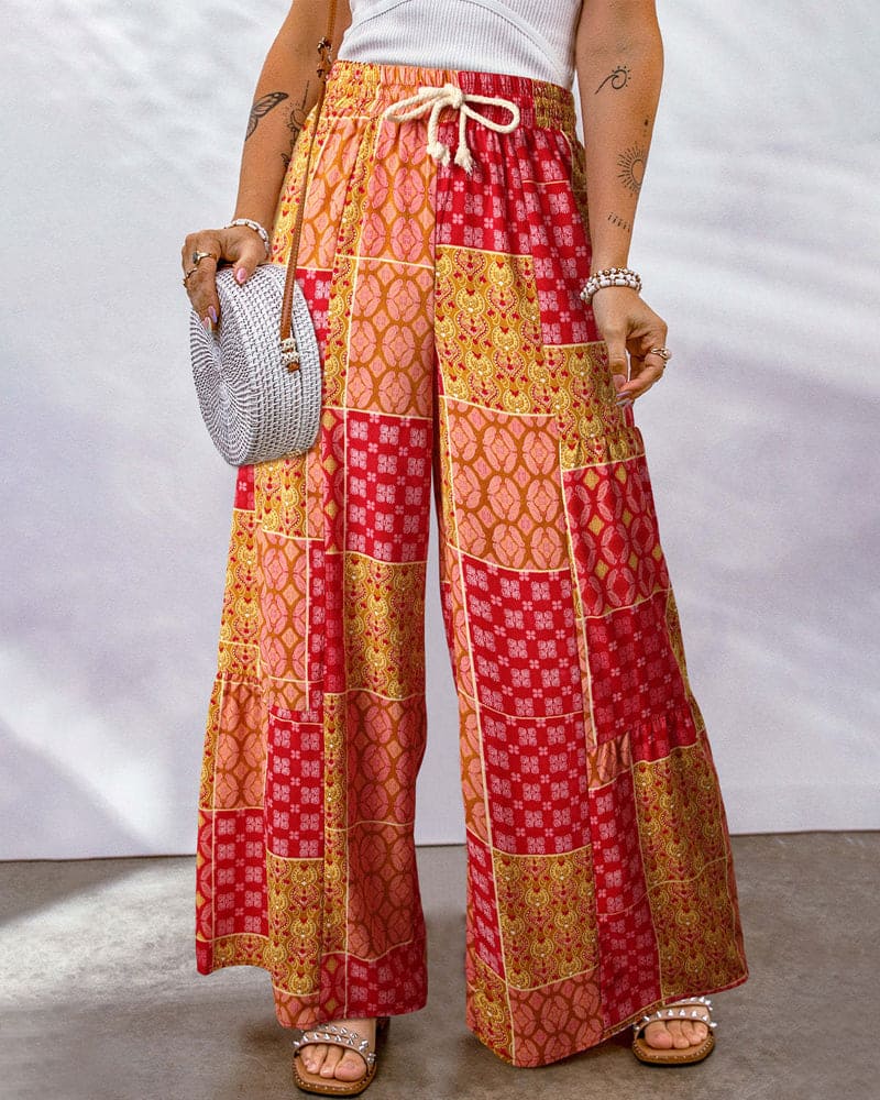Honey - Stijlvolle Broek met Boho Patroon voor Vrouwen