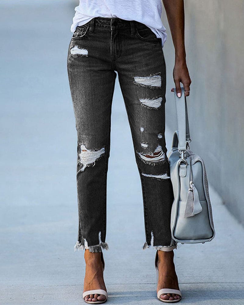 Maxene - Luchtige Denim Broek voor Dames