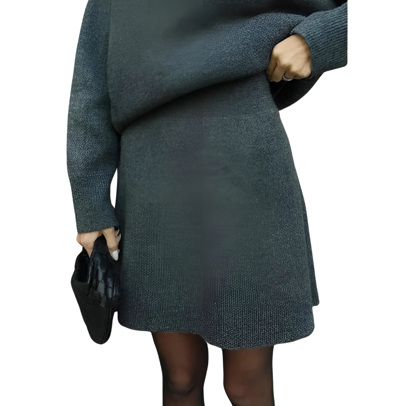 Elissa | Chique trui & rok set - Casual 2-delige gebreide outfit voor herfst/winter