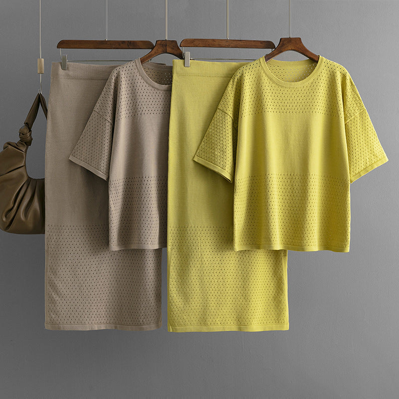 Natascha | Casual holle top & rok set