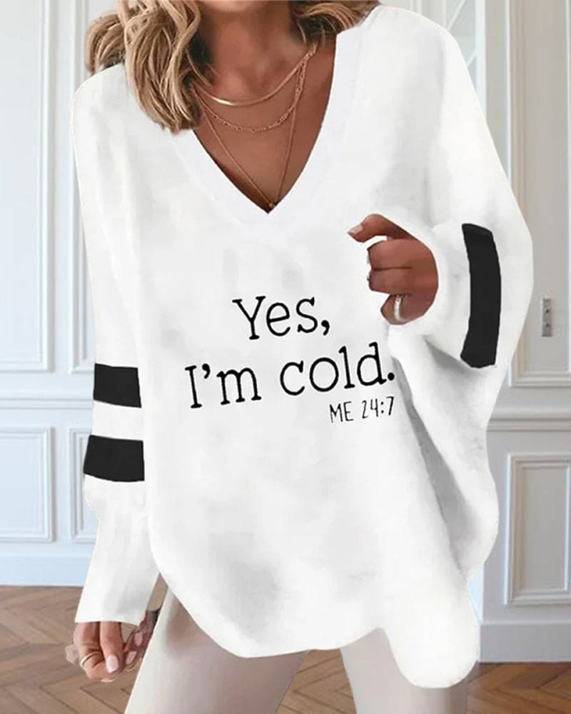 Zara | Blouse met strepen en lange mouwen