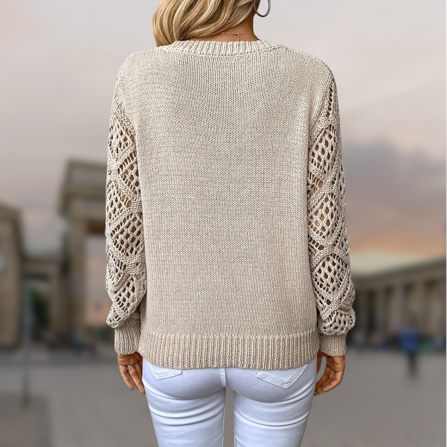 Katarina™ | Trui met mouwenpatroon voor dames