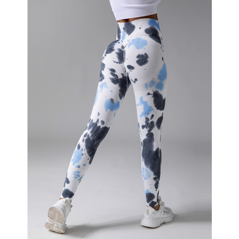 Alice - Comfortabele Tie Dye Scrunch Ademende Leggings voor Vrouwen