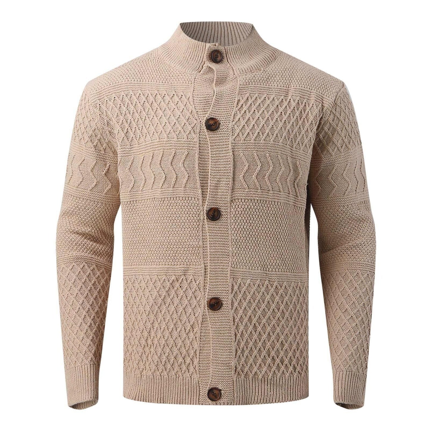 Alfonso | Trendy gebreid vest met knoopsluiting