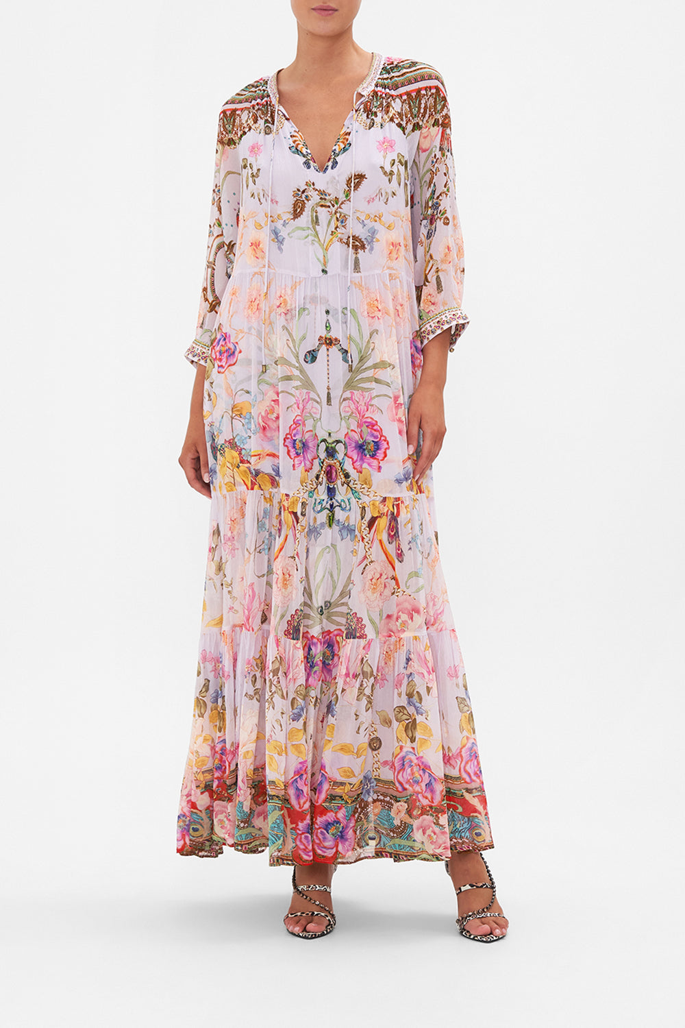 Elegante Roze Maxi Jurk