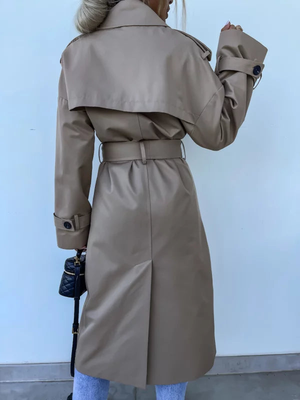 Lieke | Elegante trenchcoat met riem