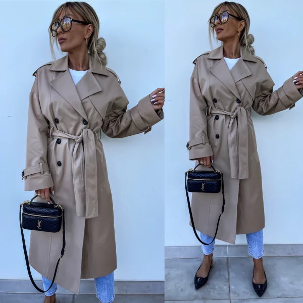 Lieke | Elegante trenchcoat met riem