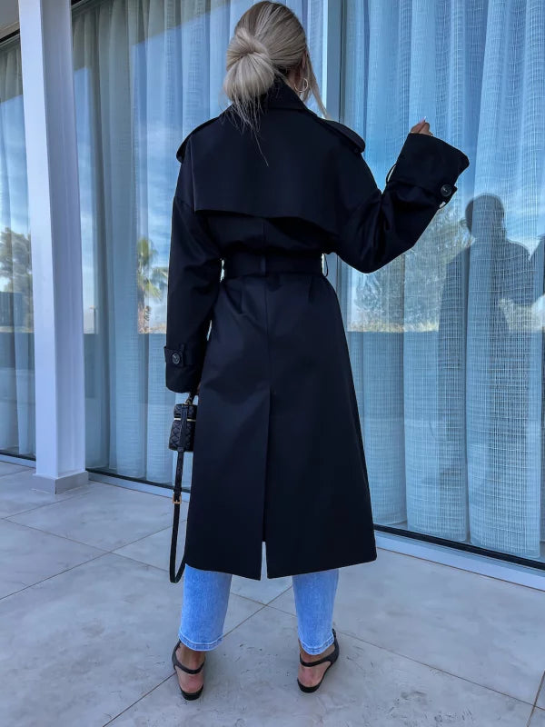 Lieke | Elegante trenchcoat met riem