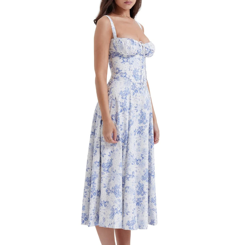 Sanne™ - Gebloemde Midriff Korter Jurk