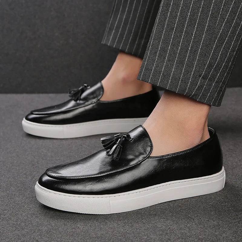 Luca - Stijlvolle Italiaanse Leren Loafers voor Heren
