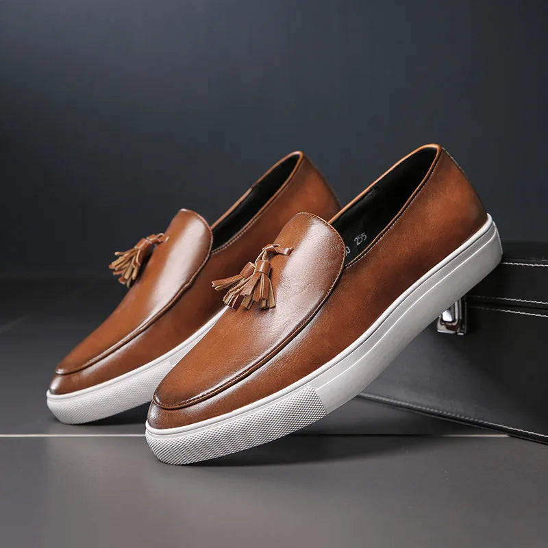 Luca - Stijlvolle Italiaanse Leren Loafers voor Heren
