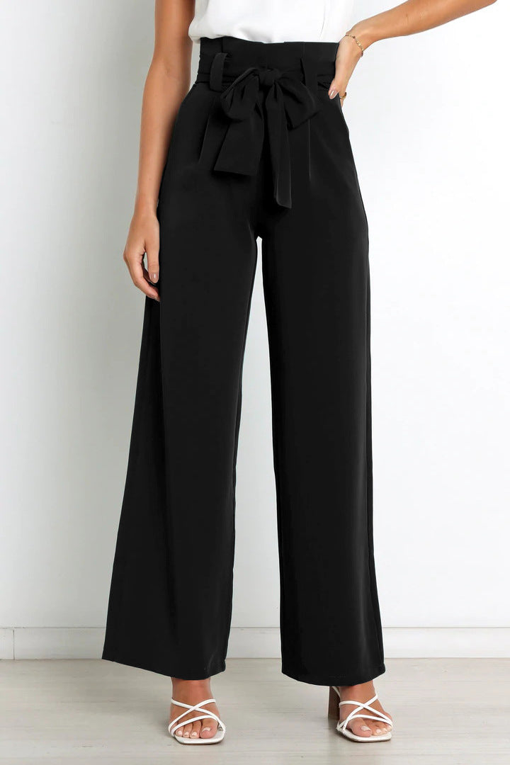 Elina - Stijlvolle Pantalon met Strikceintuur voor Vrouwen