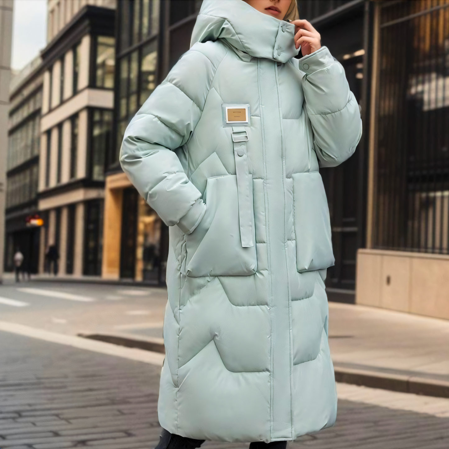 UrbanChic™ | Lange Pufferjacke