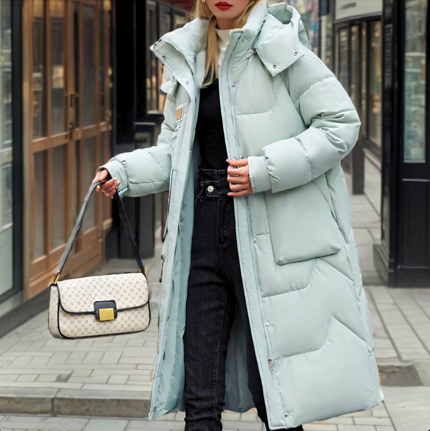 UrbanChic™ | Lange Pufferjacke