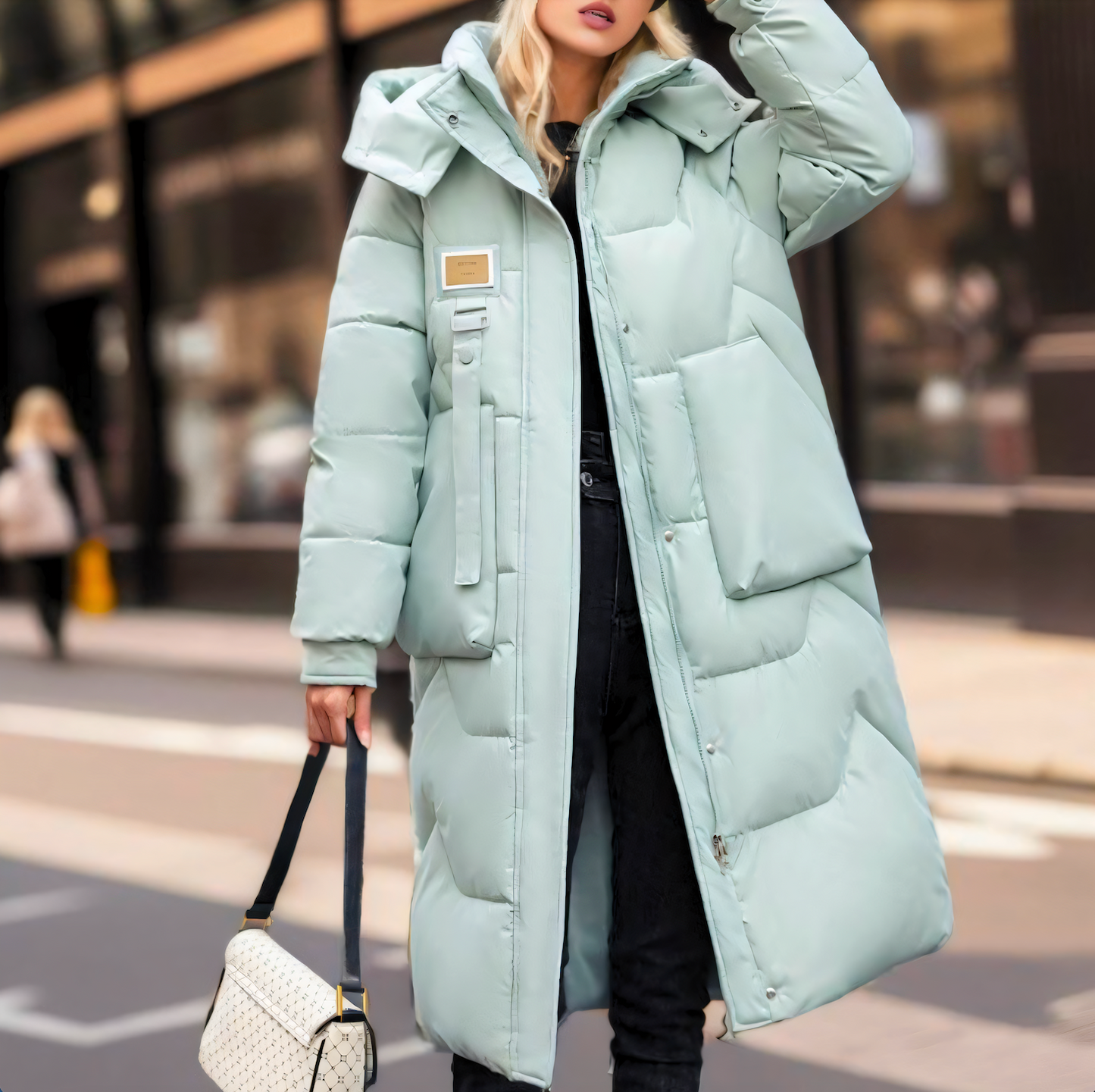 UrbanChic™ | Lange Pufferjacke