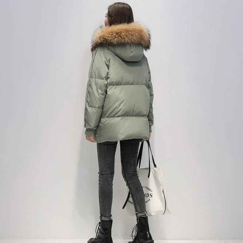 Lena Winterjas met Bontkap