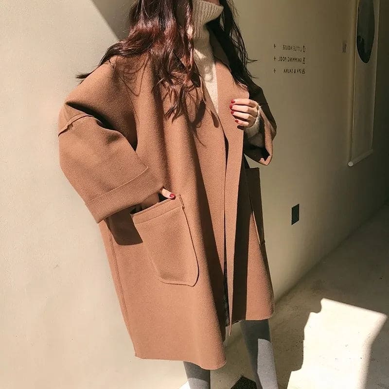 Nadine | Modieuze Oversized Jas met Stijl