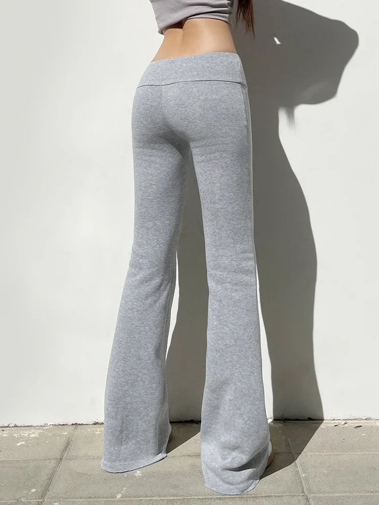 Alyssa - Chique Herfst Hipster Flared Broek voor Vrouwen