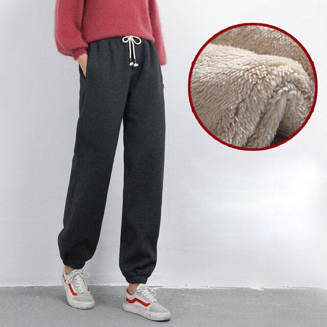 Della - Casual Winter Effen Mid-Rise Rechte Broek voor Vrouwen