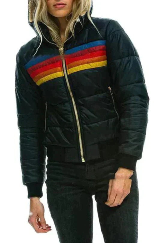 Eliza - Dames Pluizige Warme Winterjas Met Capuchon