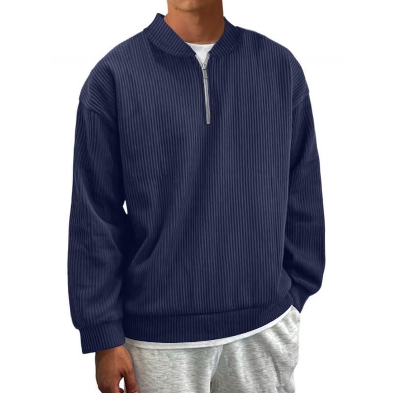 Ferdie | Klassieke losse pullover met opstaande kraag