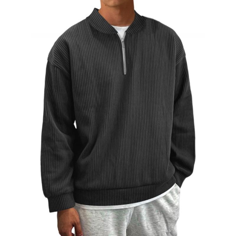 Ferdie | Klassieke losse pullover met opstaande kraag