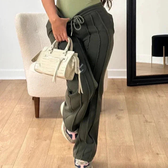 Laylani - Casual Herfst Gestreepte Joggingbroek voor Vrouwen