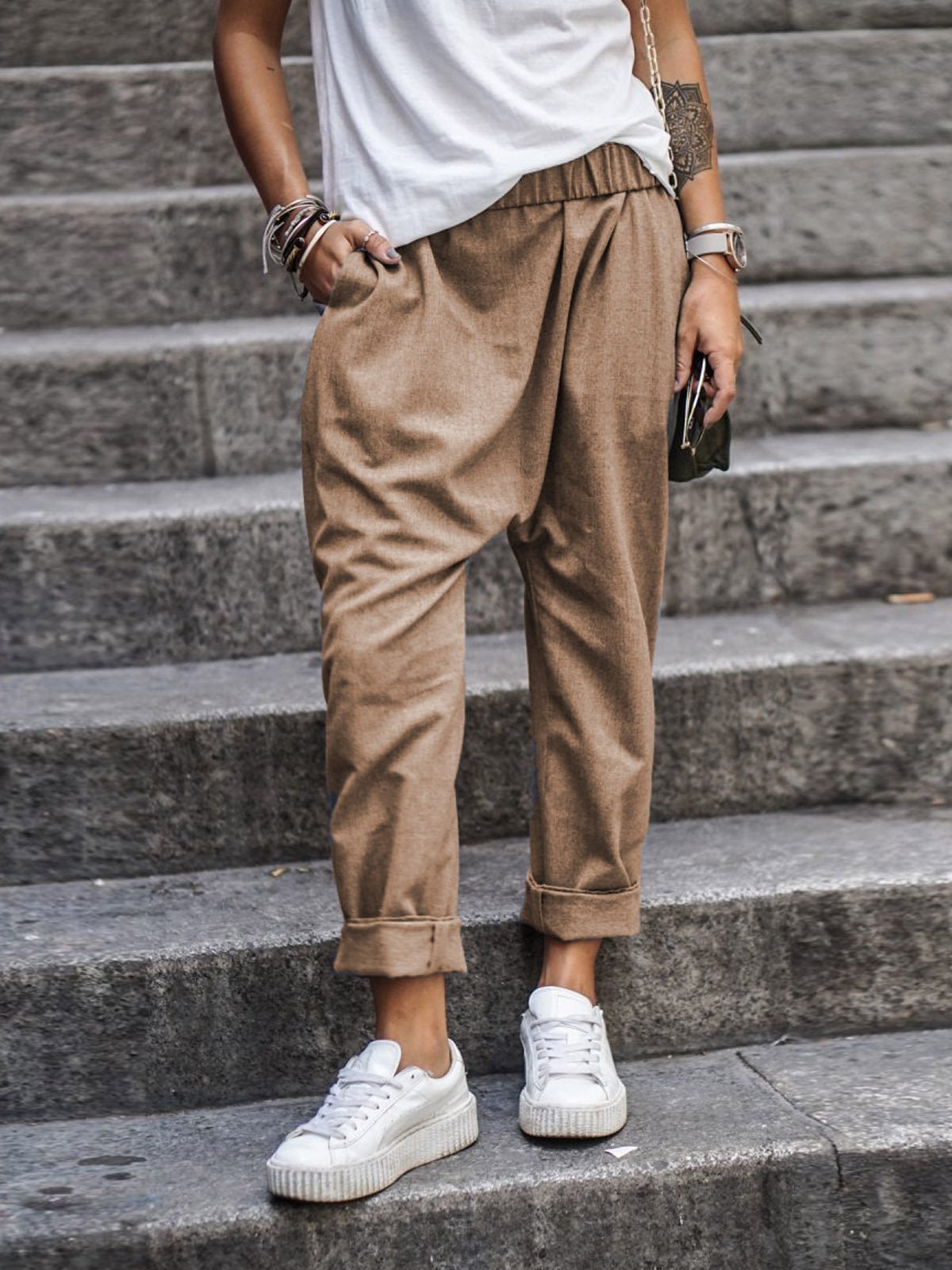 Erin - Stijlvolle en Comfortabele Linnen Broek voor Vrouwen