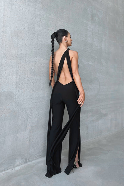 Multibroek Jumpsuit In Zwart