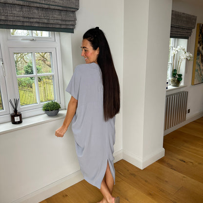 V Hals Maxi Jurk
