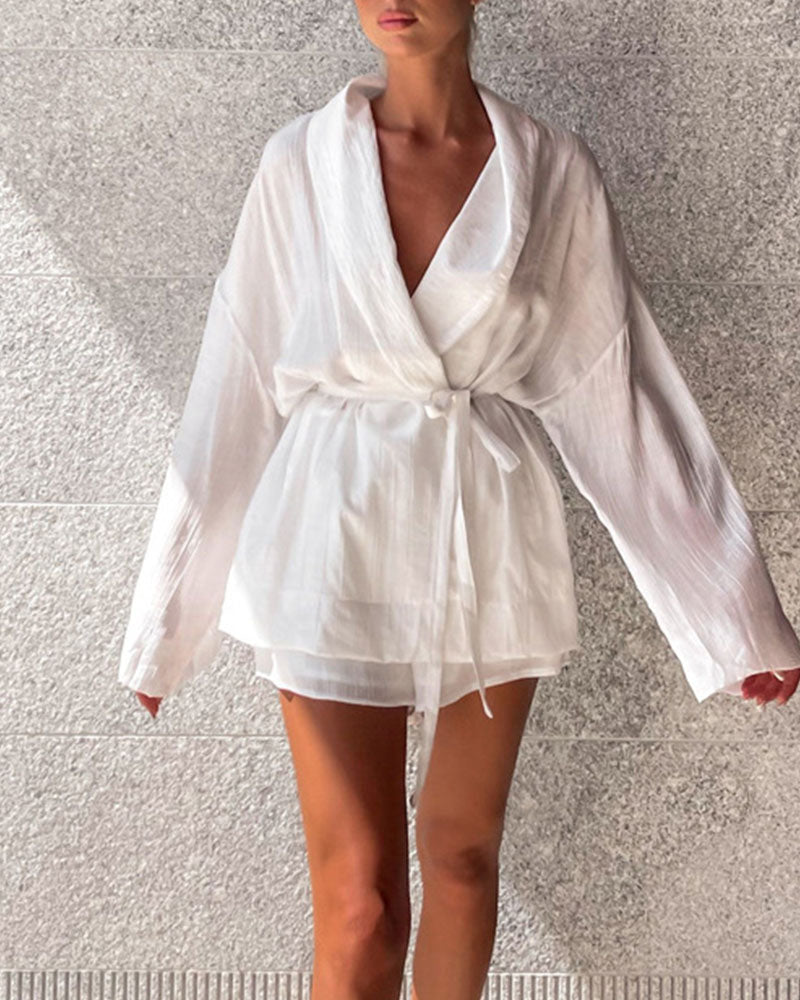 Lucilla | Chique kanten losse tweedelige set