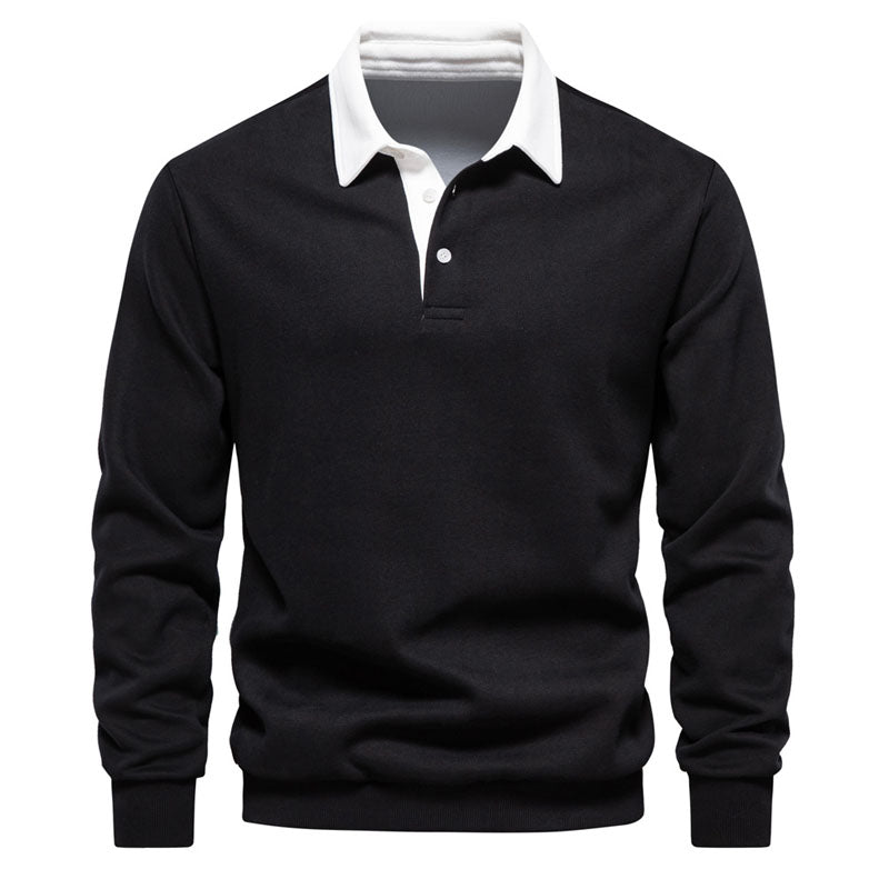 Raynor | Klassiek kleurblok polo sweatshirt