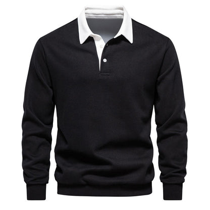 Raynor | Klassiek kleurblok polo sweatshirt
