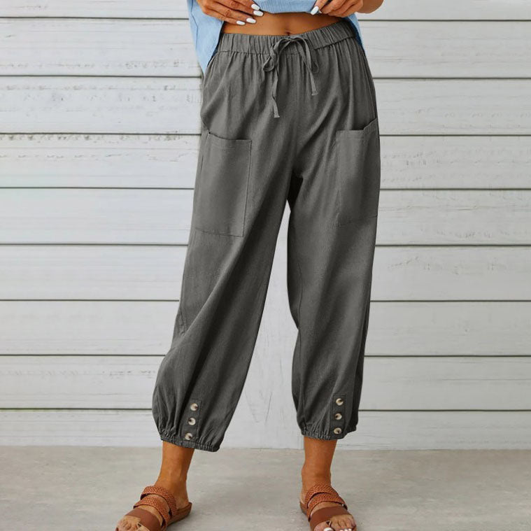 Emily - Stijlvolle Wijde Broek voor Vrouwen