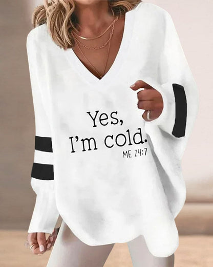 Zara | Blouse met strepen en lange mouwen